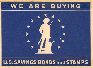 US Savings Bonds and Stamps Window Label